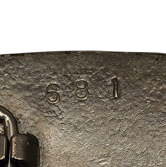 KISS Rock Band Vintage Belt Buckle Silver Prism Logo Stars & Planets 1977 - Picture 3 of 5